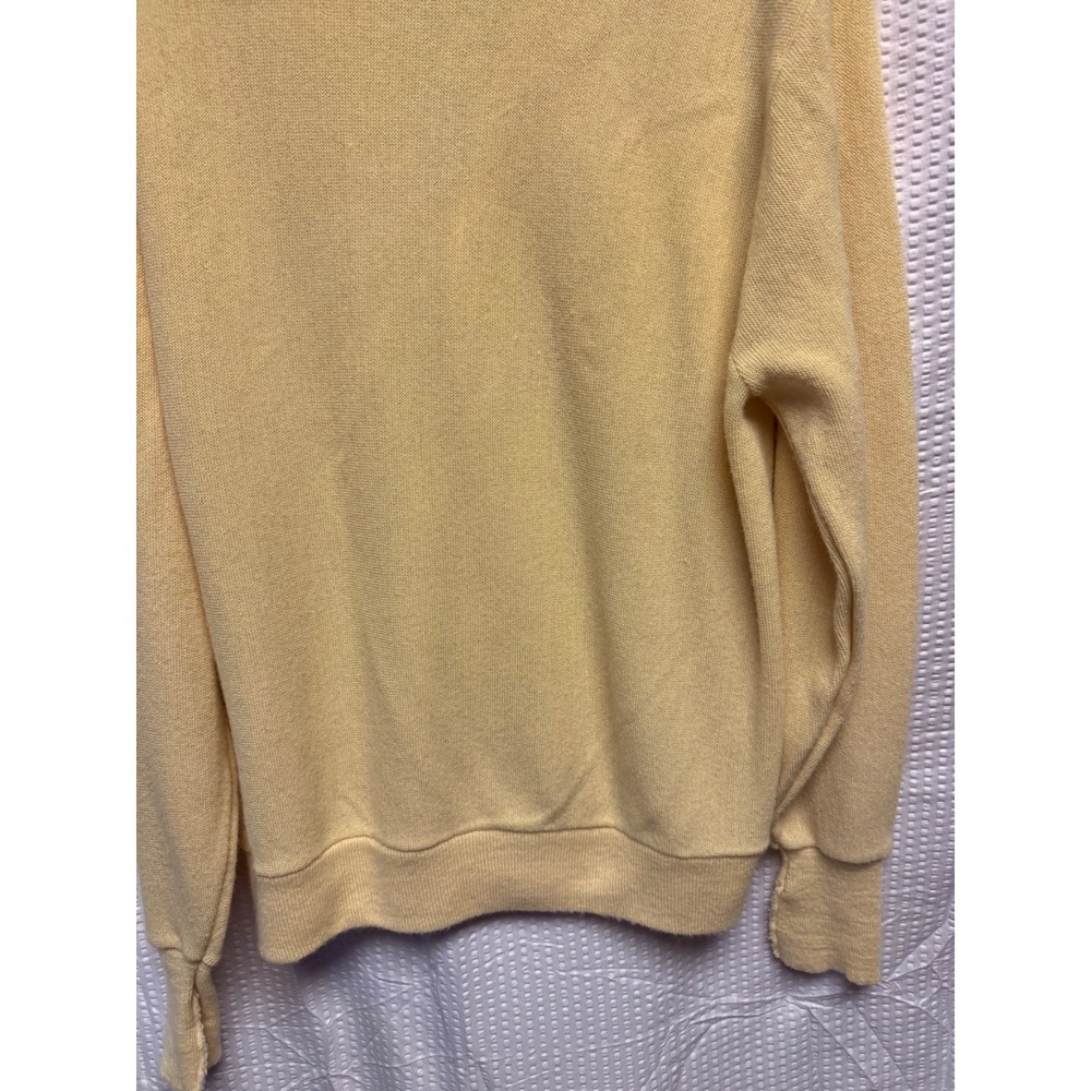 Vintage Izod Lacoste Cardigan Sweater Mens Large Yellow Grandpa Preppy USA Croc - Picture 12 of 13